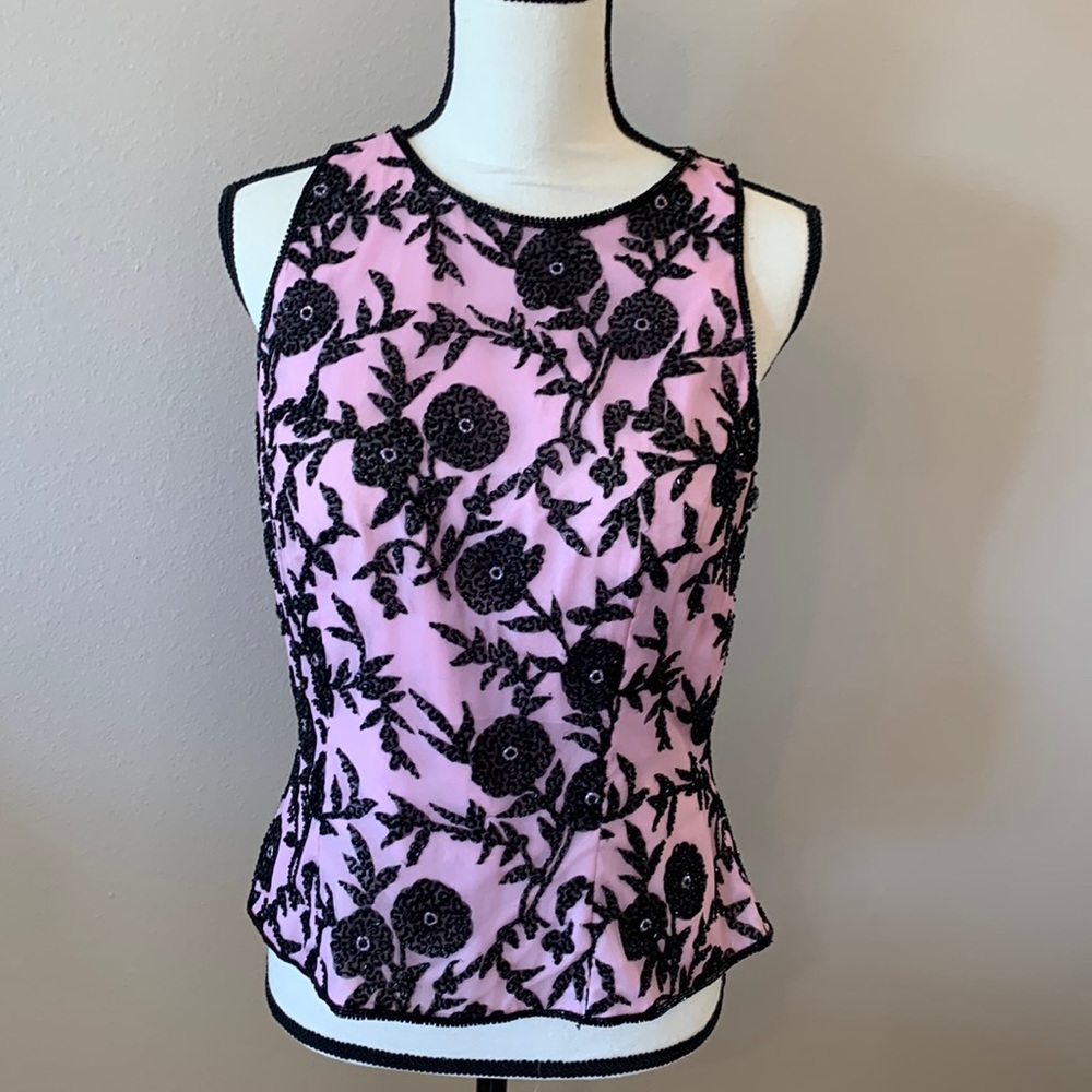 SEAN COLLECTION ELEGANT SILK TOP SIZE Large